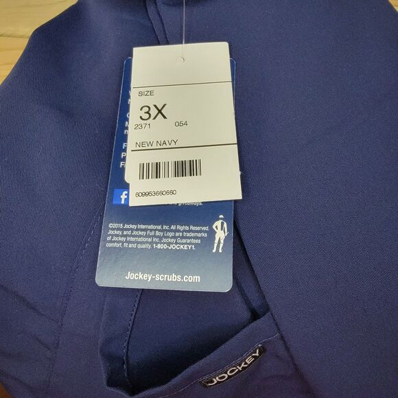 Jockey Scrub Top Unisex SS Navy - Size 3XL NWT - Picture 5 of 5
